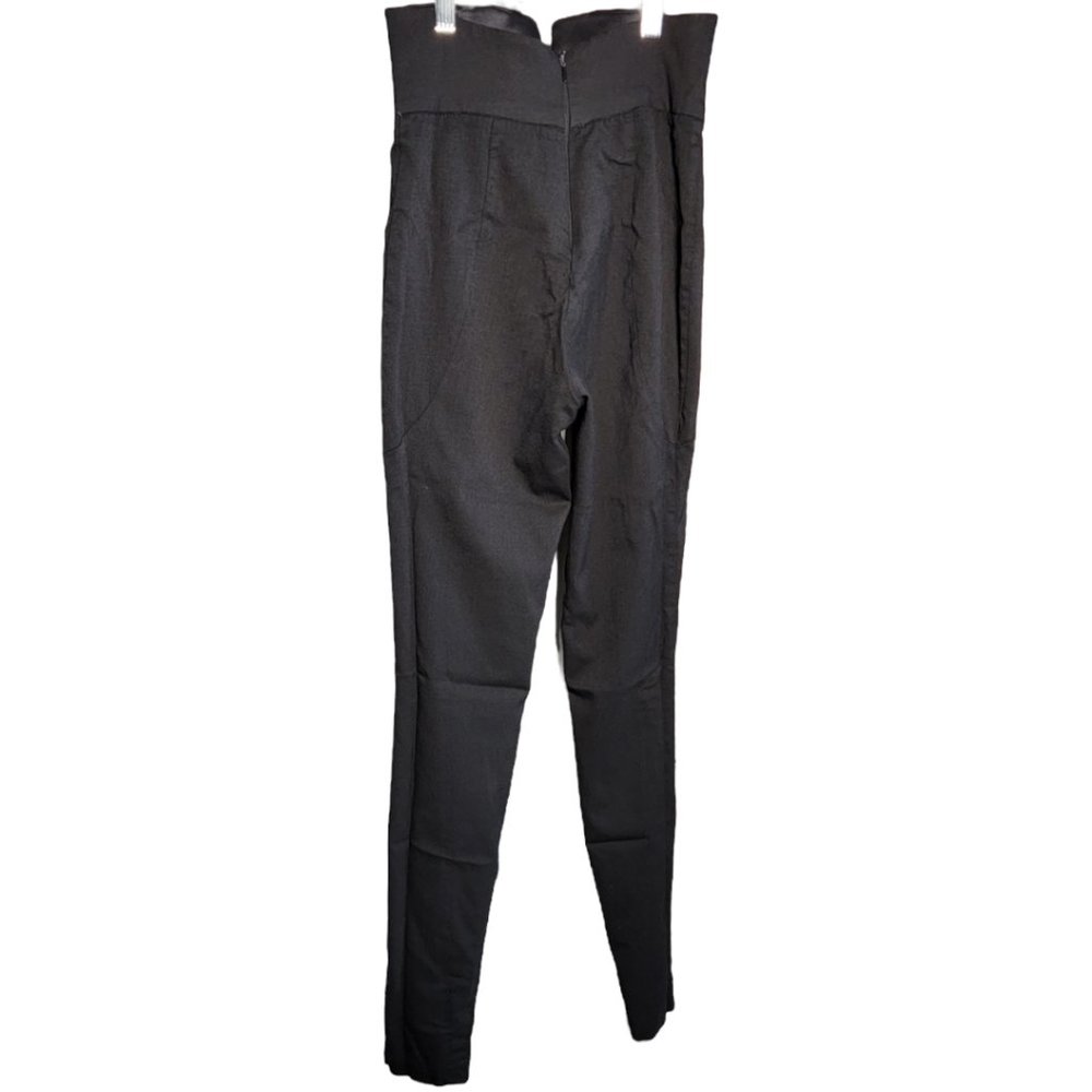 Anomal Couture Black Slim Fit High Waist Pants Trousers Size S - Picture 8 of 12